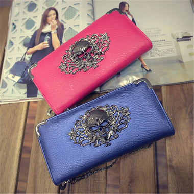 Silvery Skull Wallet