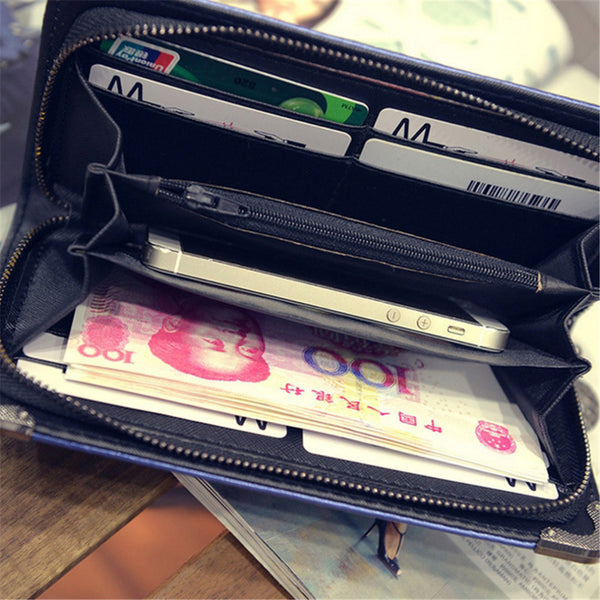 Silvery Skull Wallet