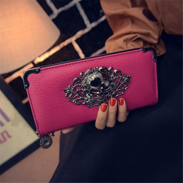 Silvery Skull Wallet